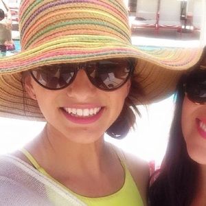 Betsey Johnson Colorful Sun Hat